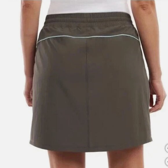 NWT Elle Sport Women's Inner Pockets Drawstring Lightweight Skort, Green, Size S - Picture 6 of 8